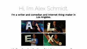 What Alexschmidty.com website looked like in 2019 (5 years ago)