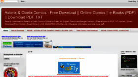 What Asterixcomicsfreedownload.blogspot.in website looked like in 2019 (5 years ago)