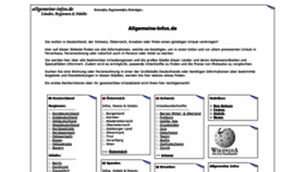 What Allgemeine-infos.de website looked like in 2019 (5 years ago)