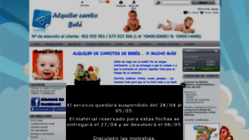 What Alquilercarritobebe.es website looked like in 2019 (5 years ago)