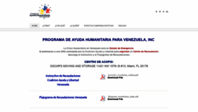 What Ayudahumanitariavenezuela.org website looked like in 2019 (5 years ago)
