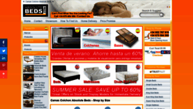 What Absolutebeds.com website looked like in 2019 (5 years ago)