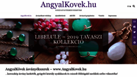 What Angyalkovek.hu website looked like in 2019 (5 years ago)