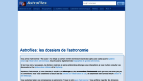 What Astrofiles.net website looked like in 2019 (5 years ago)