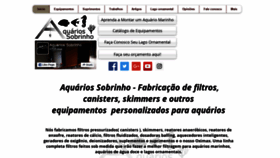 What Aquariossobrinho.com website looked like in 2019 (5 years ago)