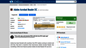 What Adobe-acrobat-reader-dc.en.lo4d.com website looked like in 2019 (5 years ago)