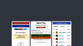 What Agario.mobi website looked like in 2019 (5 years ago)