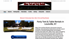 What Allenstentandpartyrentals.com website looked like in 2019 (5 years ago)