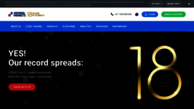What Admiralmarkets.com.au website looked like in 2019 (5 years ago)