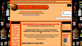 What Art-of-brewing.co.uk website looked like in 2019 (5 years ago)