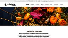 What Aubepine-creations.com website looked like in 2019 (5 years ago)