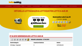 What Aktuelle-lottozahlen.at website looked like in 2019 (4 years ago)