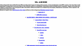 What Albidode.info website looked like in 2019 (7 years ago)