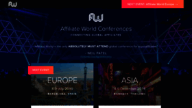 What Affiliateworldconferences.com website looked like in 2019 (5 years ago)