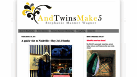 What Andtwinsmake5.com website looked like in 2019 (5 years ago)