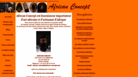 What African-concept.com website looked like in 2019 (4 years ago)