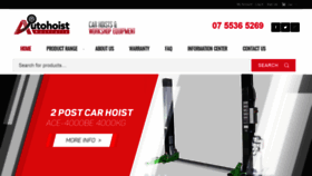 What Autohoist.com.au website looked like in 2019 (4 years ago)
