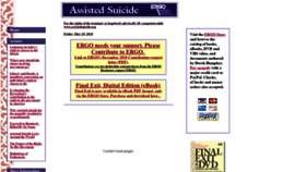 What Assistedsuicide.org website looked like in 2019 (4 years ago)