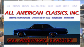 What Allamericanclassics.com website looked like in 2019 (4 years ago)