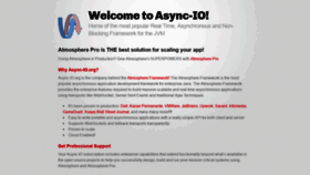 What Async-io.org website looked like in 2019 (4 years ago)