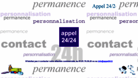 What Appel24.fr website looked like in 2019 (4 years ago)