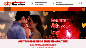 What Astrologergurudev.com website looked like in 2019 (4 years ago)