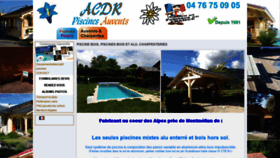 What Acdrpiscine.fr website looked like in 2019 (4 years ago)
