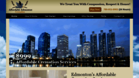 What Affordableedmontoncremation.ca website looked like in 2019 (4 years ago)