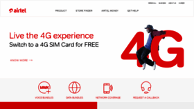 What Airtel.mw website looked like in 2019 (4 years ago)