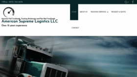 What Americansupremelogistics.com website looked like in 2019 (4 years ago)