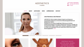 What Aesthetics-vienna.com website looked like in 2019 (4 years ago)