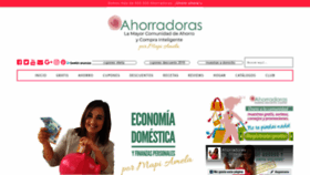 What Ahorradoras.com website looked like in 2019 (4 years ago)