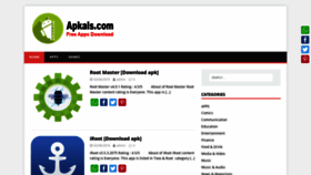 What Apkals.com website looked like in 2019 (4 years ago)