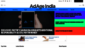 What Adageindia.in website looked like in 2019 (4 years ago)