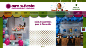 What Airedefiesta.com website looked like in 2019 (4 years ago)