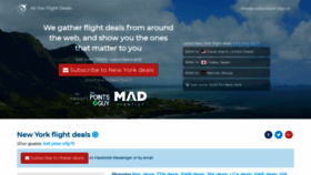 What Alltheflightdeals.com website looked like in 2019 (4 years ago)