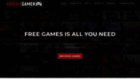 What Abrokegamer.com website looked like in 2019 (4 years ago)