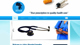 What Africahospitalsupplies.com website looked like in 2019 (4 years ago)
