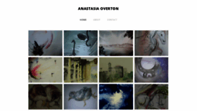 What Anastasiaoverton.art website looked like in 2019 (4 years ago)