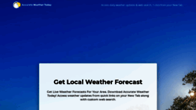 What Accurateweathertoday.com website looked like in 2019 (4 years ago)