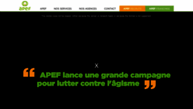 What Apef.fr website looked like in 2019 (4 years ago)