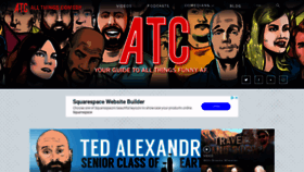 What Allthingscomedy.com website looked like in 2019 (4 years ago)