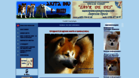 What Akita-inu.ru website looked like in 2019 (4 years ago)