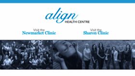 What Alignyourhealth.ca website looked like in 2019 (4 years ago)