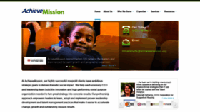 What Achievemission.org website looked like in 2019 (4 years ago)