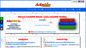 What Ackyshine.com website looked like in 2019 (4 years ago)