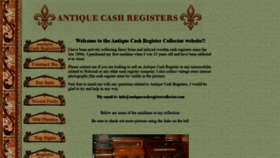 What Antiquecashregistercollector.com website looked like in 2019 (4 years ago)