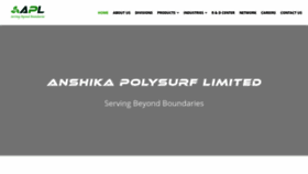 What Anshikapolysurf.com website looked like in 2019 (4 years ago)