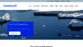 What Antarctica21.com website looked like in 2019 (4 years ago)