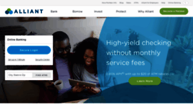 What Alliantcreditunion.org website looked like in 2019 (7 years ago)